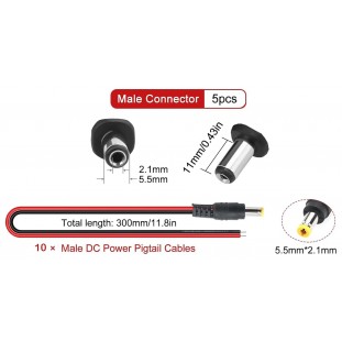 وصله بور كمرات DC 12 V