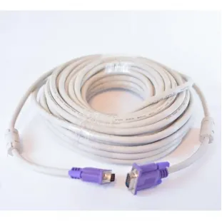 كابل POINT VGA  بطول 5 متر - أبيض