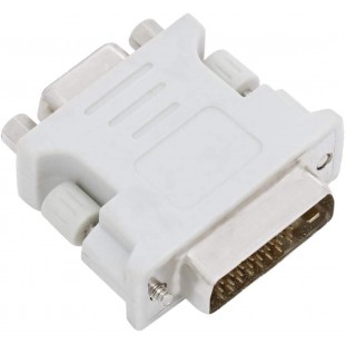 محول DVI إلى VGA أنثى - أبيض - 24 + 5 دبابيس