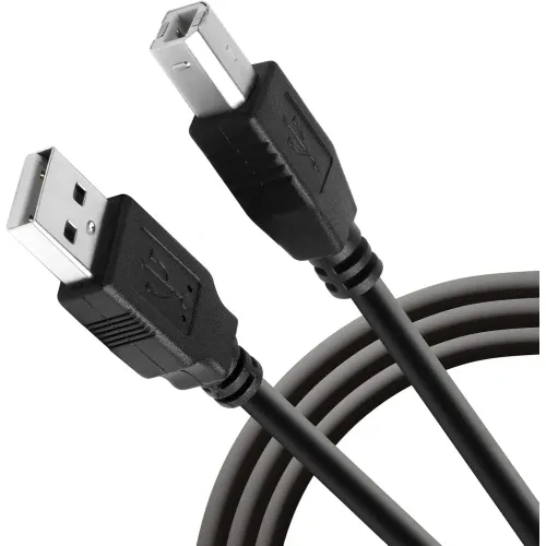 كابل طابعة z1016 USB 2.0 ذكر الى للماسح الضوئي والطابعة اتش بي وكانون وديل وابسون وليكسمارك وزيروكس وسامسونج وغيرها 1.5 متر من زونيك - اسود