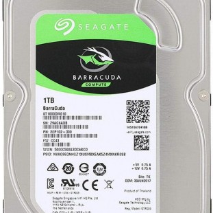 هارد HDD باراكودا داخلي سعة 1 تيرابايت مقاس 3.5 بوصة بواجهة ساتا 6 جيجابت/ثانية وسرعة 7200 دورة في الدقيقة وذاكرة مؤقتة 64 ميجابايت للكمبيوتر المكتبي من سيجيت ST1000DM010